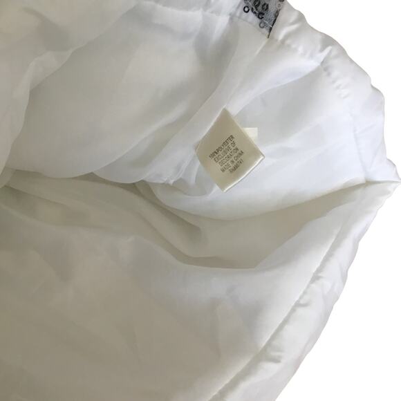 Self Esteem White Long Sleeve T-Shirt Vest Sequins Glitter Girls Size Large Set - Picture 9 of 12